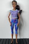 Mattel - Barbie - Made to Move - Yoga - African American (Purple Pants)